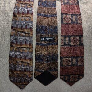 Bugatti Italian Silk Neck Ties *SET OF 3*